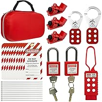 Amazon | 電気ロックアウトタグアウトキット - OSHA準拠のための